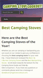Mobile Screenshot of campingstovecookout.com